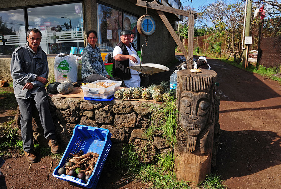 Hanga Roa, pueblo de la isla